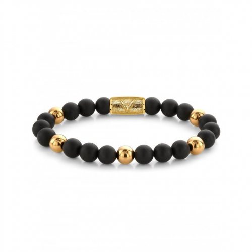 Rebel & Rose Bracelet Matt Black Madonna RR-8DV05-G-M mens