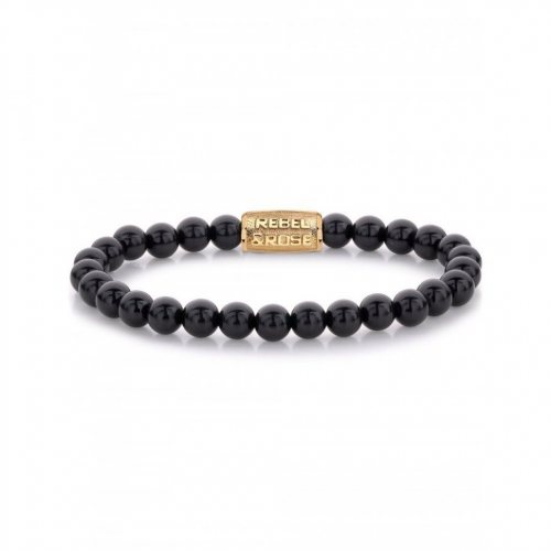 Rebel & Rose Bracelet Black Velvet RR-60100-G-L mens