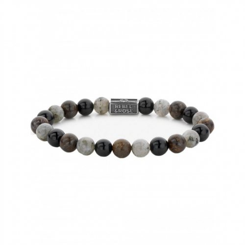 Rebel & Rose Bracelet Mix Brown 925 RR-8S007-S-L mens