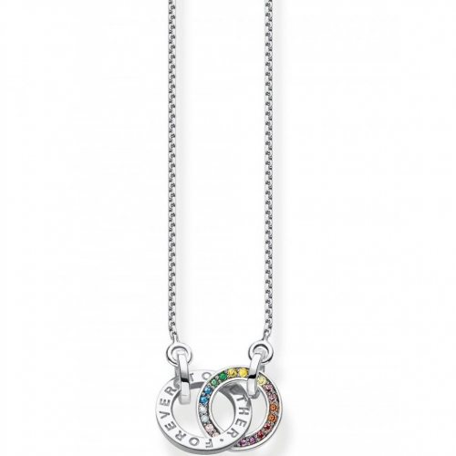 Thomas Sabo KE1488-318-7 Together Rainbow Ladies Necklace, adjustable