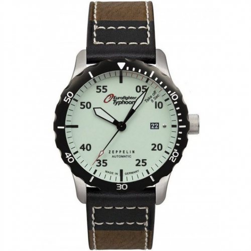 Zeppelin 7268-5 Eurofighter Typhoon Automatic Mens Watch 43mm 20ATM