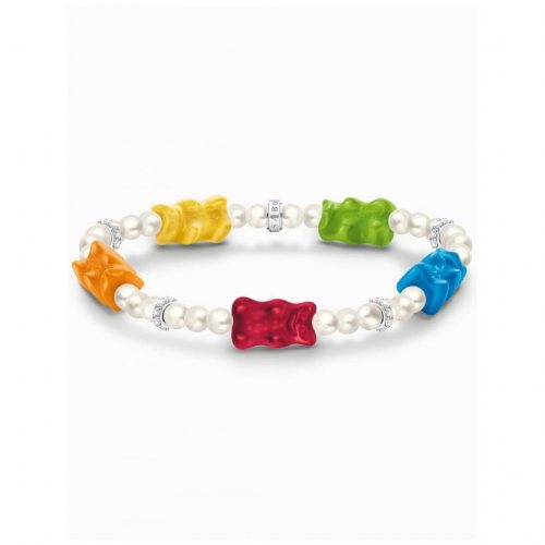 Thomas Sabo A2153-052-7-L17 Goldbears Pearl Bracelet colourful 17 cm