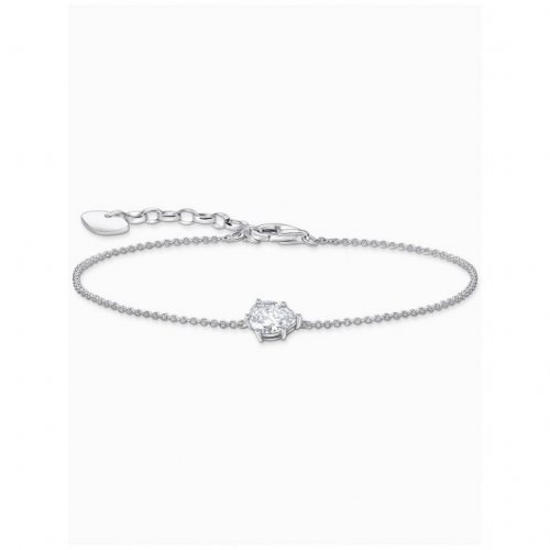 Thomas Sabo A2159-051-14-L19V Silver bracelet w. white zirconia Tropfen