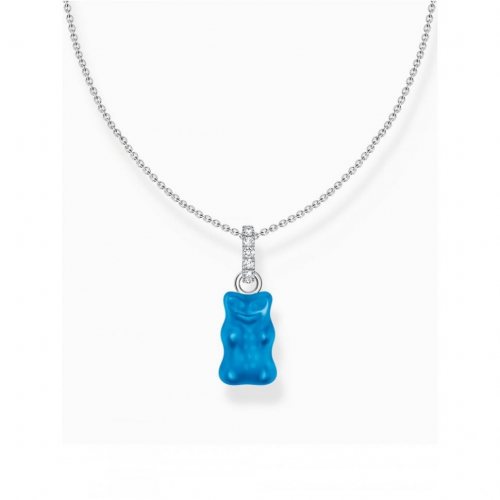 Thomas Sabo KE2209-052-1-L45V Silver chain w. blue Goldbears pendant 