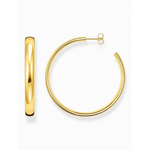 Thomas Sabo CR641-413-39 Gold-plated hoop earrings Chunky 50 mm 