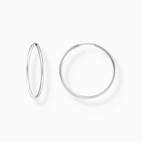 Thomas Sabo CR728-001-21 Silver hoop earrings 40 mm 