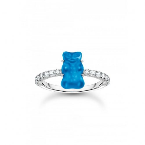 Thomas Sabo TR2459-052-1-54 Silver ring w. blue Goldbears 