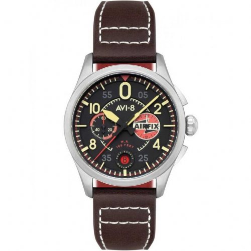 AVI-8 AV-4089-09 Mens Watch Spitfire Lock Chronograph 42mm 5ATM