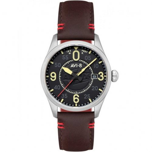 AVI-8 AV-4090-08 Mens Watch Spitfire Smith Automatic 42mm 5ATM