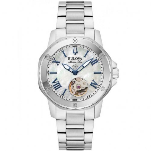 Bulova 96L326 Ladies Watch Marine Star Automatic 35mm 10ATM