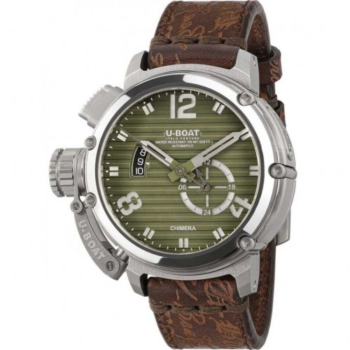 U-Boat 9604 Mens Watch Chimera 46mm SS green Automatic 10ATM 