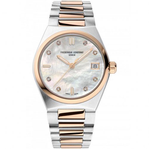 Frederique Constant FC-240MPWD2NH22B Ladies Watch Highlife Ladies Quartz 8 Diamonds Set 31mm 5ATM 